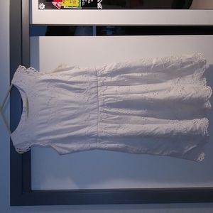 White eyelet dress